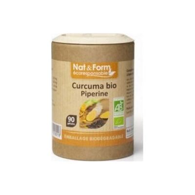 Curcuma + Piperine Bio - Soutient la Santé des Articulations - Publicité Curcuma + Piperine Bio - Soutient la Santé des Articulations - Publicité