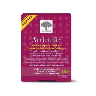 New Nordic Articular 60 Comprimés - Soutien à la flexibilité articulaire - Publicité New Nordic Articular 60 Comprimés - Soutien à la flexibilité articulaire - Publicité