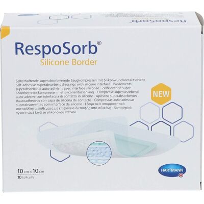 Hartmann Resposorb Bordure en Silicone - 10x10cm - Pansement - Publicité Hartmann Resposorb Bordure en Silicone - 10x10cm - Pansement - Publicité