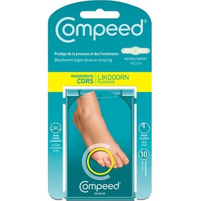 Compeed™ Pansements Cors Format Medium 10 u. Publicité Compeed™ Pansements Cors Format Medium 10 u. Publicité