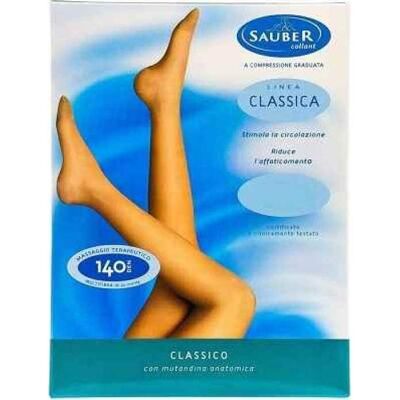 Sauber Linea Classica Collant Open Toe 140Den Moyen T5 1 Unité - Publicité Sauber Linea Classica Collant Open Toe 140Den Moyen T5 1 Unité - Publicité