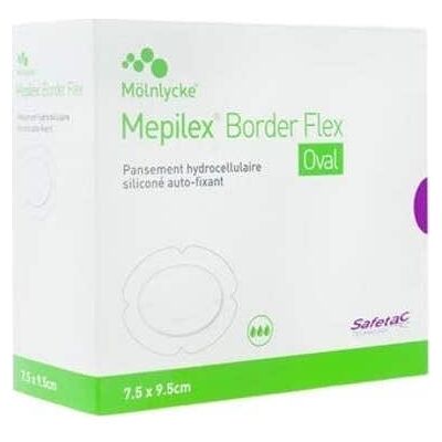 Mölnlycke - Mepilex Border Flex EM - 10x20cm - Pansement pour plaies - Publicité Mölnlycke - Mepilex Border Flex EM - 10x20cm - Pansement pour plaies - Publicité