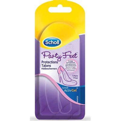 Scholl Party Feet Protecteurs talon en gel 1 paire - Publicité Scholl Party Feet Protecteurs talon en gel 1 paire - Publicité