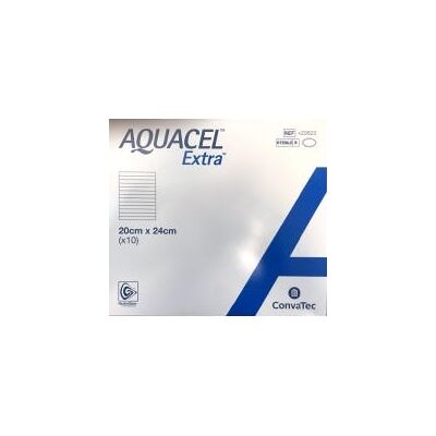 Convatec Aquacel Extra - Pansement - Barrière d'humidité - 20x24cm - Publicité Convatec Aquacel Extra - Pansement - Barrière d'humidité - 20x24cm - Publicité