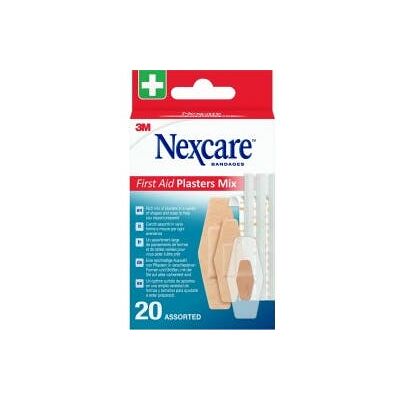 Nexcare Pansements de Premiers Soins Mix 20 - Trousse de Premiers Soins - Publicité Nexcare Pansements de Premiers Soins Mix 20 - Trousse de Premiers Soins - Publicité