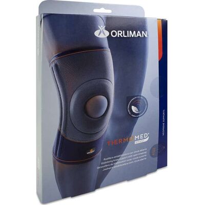 Genouillère en néoprène Orliman avec rotule ouverte 1 pc - Publicité Genouillère en néoprène Orliman avec rotule ouverte 1 pc - Publicité