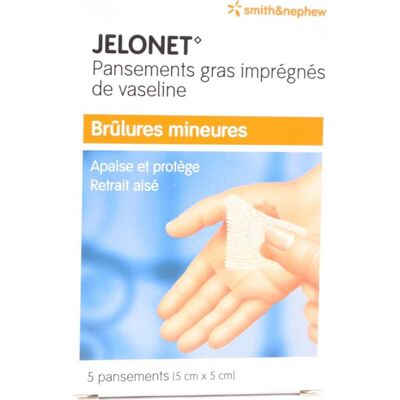 3M Smith & Nephew Jelonet Pansement Imprégné de Vaseline 5x5cm 5 Unités - Publicité 3M Smith & Nephew Jelonet Pansement Imprégné de Vaseline 5x5cm 5 Unités - Publicité