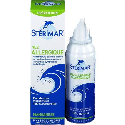 Spray Nasal Sterimar Manganèse - Soulagement Allergies - 100ml - Publicité Spray Nasal Sterimar Manganèse - Soulagement Allergies - 100ml - Publicité