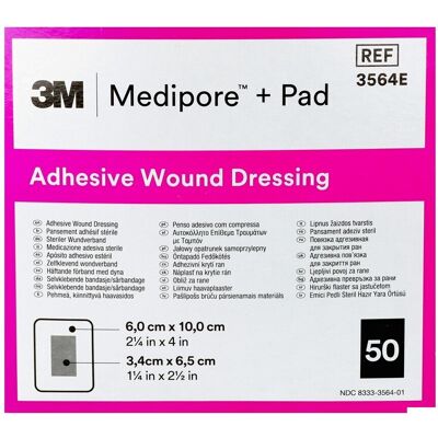 Pansement Medipore Plus 3M Stérile - Pansement - Publicité Pansement Medipore Plus 3M Stérile - Pansement - Publicité