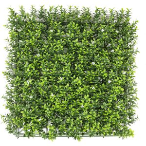 Mur vegetal artificiel - Jasmin blanc - Interieur et exterieur - 1m x 1m