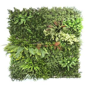 Mur vegetal artificiel - Printemps poetique - Interieur et exterieur - 1m x 1m