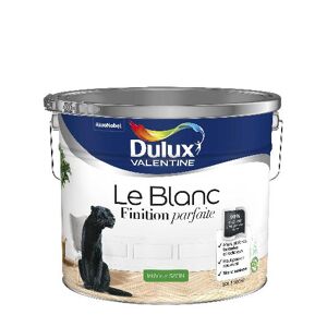 Dulux Valentine Le Blanc Finition Parfaite - Resultat excellent - Satin Blanc - 10L