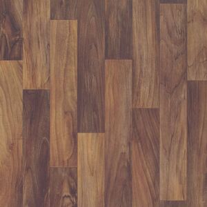 Sol Vinyle Link - Imitation parquet petites lames bois fonce - Surface mate