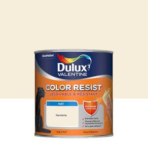 Dulux Valentine Color Resist - Murs&Boiseries; - Mat Dentelle - 0,5L