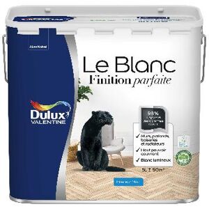 Dulux Valentine Le Blanc Finition Parfaite - Resultat excellent - Mat Blanc - 5L