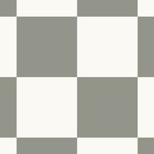 Sol Vinyle Interior - Carrelage damier - Gris et blanc