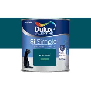 Dulux Valentine Si Simple! - Peinture toutes pieces - Satin Le Bleu Canard - 0,5L