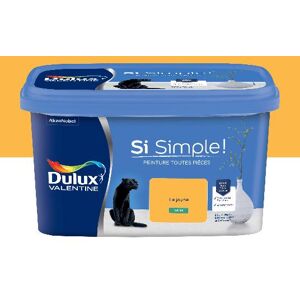 Dulux Valentine Si Simple! - Peinture toutes pieces - Satin Le Jaune - 2,5L