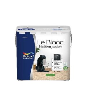 Dulux Valentine Le Blanc Finition Parfaite - Résultat excellent - Satin Blanc - 5L