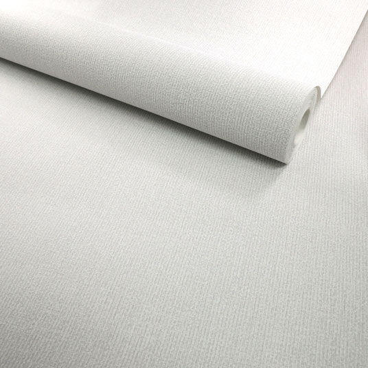 Papier peint vinyle sur intissé - Intemporel - Uni tissage épais gris - Rouleau(x)