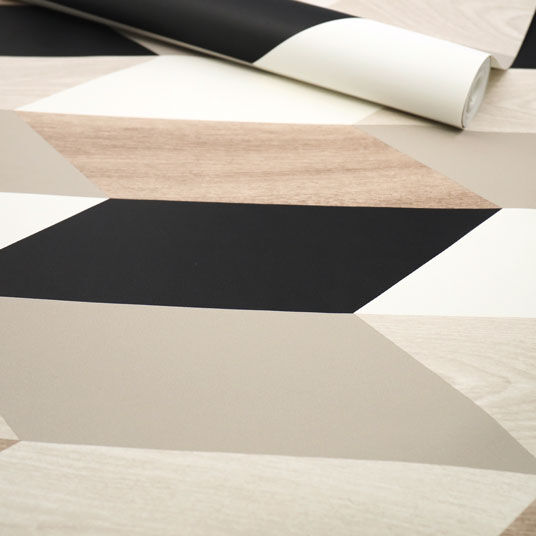 Papier peint vinyle sur intissé - Design wood - Parement bois horizontal - Rouleau(x)