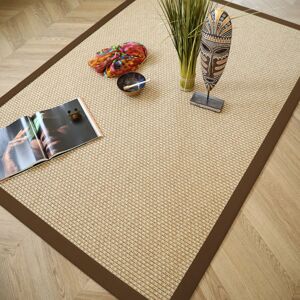 250x350 Tapis interieur / exterieur Natte - Sumatra Naturel - Ganse Marron