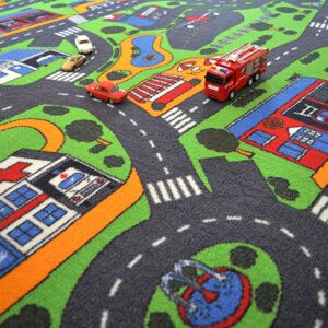 Tapis sur mesure Jeu enfant Circuit voiture - Ville