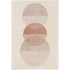 160x230 Tapis de salon a motif organique - Liha - Beige