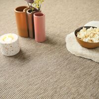 Tapis sur mesure Tissé plat – Nusa – Beige