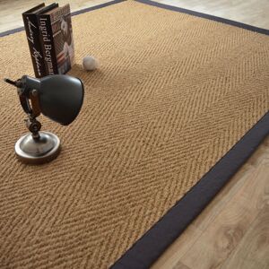 200x290 Tapis Coco - Paravan chevron - Ganse coton anthracite