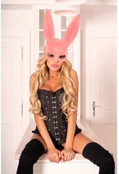 Livco Corsetti Masque Kohu Rabbit Velours Rose