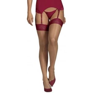 Obsessive Bas Rosalyne Cerises - Taille : S/M - 36/38