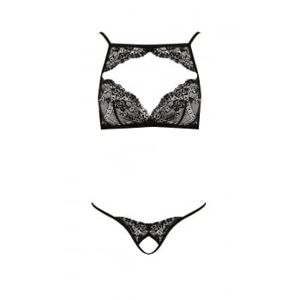 Passion Ensemble 2 Pieces Veronique Devil Collection Noir - Taille : L/XL - 40/42