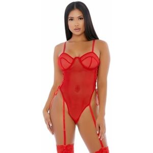 Forplay Body Jarretelles Make it Ring Rouge - Taille : S - 36