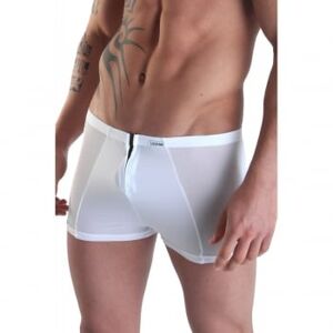 Look Me Boxer Double Zip LM16 Blanc - Taille : M - 38