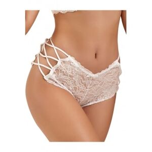 Paris Hollywood Tanga Dentelle et Lanieres Blanc