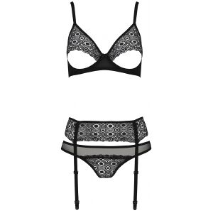 Passion Ensemble 3 Pieces Zinnia Noir Eco Collection Taille LXL 4042