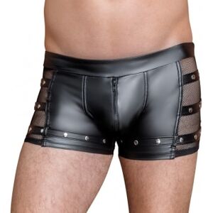 NEK Boxer Resille et Pressions Wetlook Noir - Taille : XXL