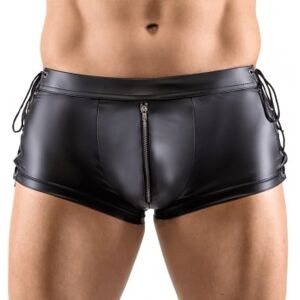 Svenjoyment Boxer Lacets Wetlook Noir - Taille : S