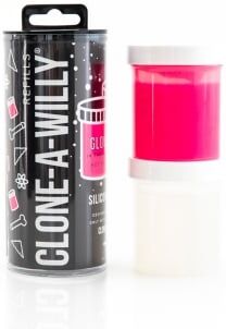 Clone A Willy Recharge Silicone Phosphorescent pour Clone-A-Willy 226 g - Couleur : Rose