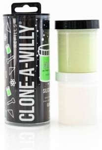 Clone A Willy Recharge Silicone Phosphorescent pour Clone-A-Willy 226 g - Couleur : Vert