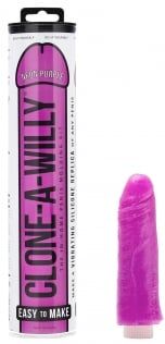 Clone A Willy Vibromasseur Personnalisable Fluo - Couleur : Violet