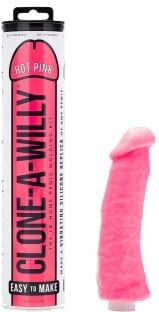 Clone A Willy Vibromasseur Personnalisable Fluo - Couleur : Rose