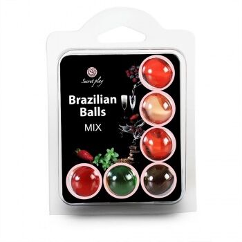 Secret Play Boules de Massage Aromatisées Brazilian Balls Mix x6