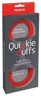 Générique Menottes Silicone Quickie Cuffs Medium - Couleur : Rouge