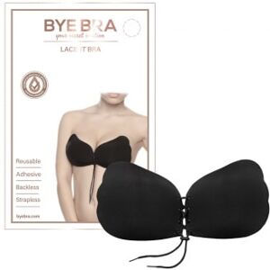 BYE BRA Soutien-Gorge Adhesif Lace-it Bra Noir - Taille : Bonnet B