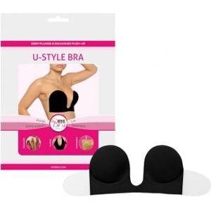 BYE BRA Soutien-Gorge Adhesif U-Style Bra Noir - Taille : Bonnet A