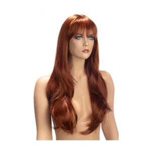 WORLD WIGS Perruque Longue Frange Diane Rousse