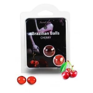 Secret Play Boules de Massage Aromatisees Brazilian Balls x2 - Parfum : Cerise
