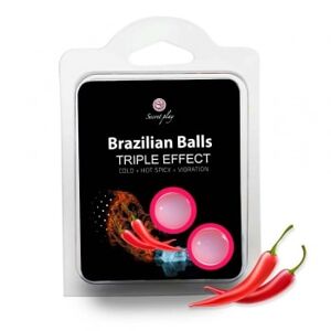 Secret Play Boules de Massage Triple Effect Brazilian Balls x2